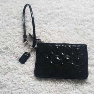 Coach Patent Leather Wristlet **MOVING SALE**